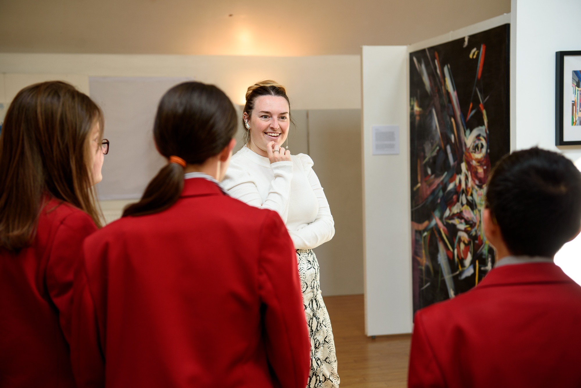 Mrs Lewis, Head of Art at Lingfield College Senior