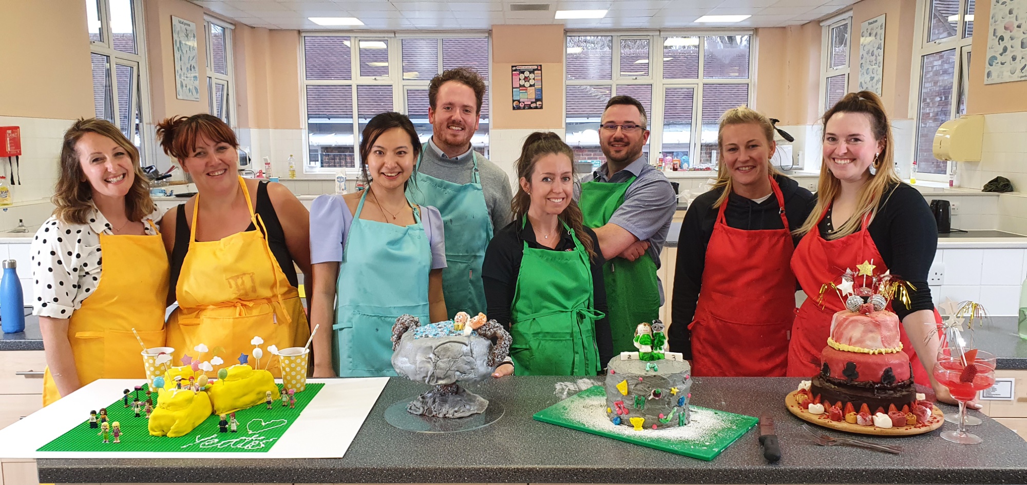 Lingfield College House Team competing in a Bake-Off 