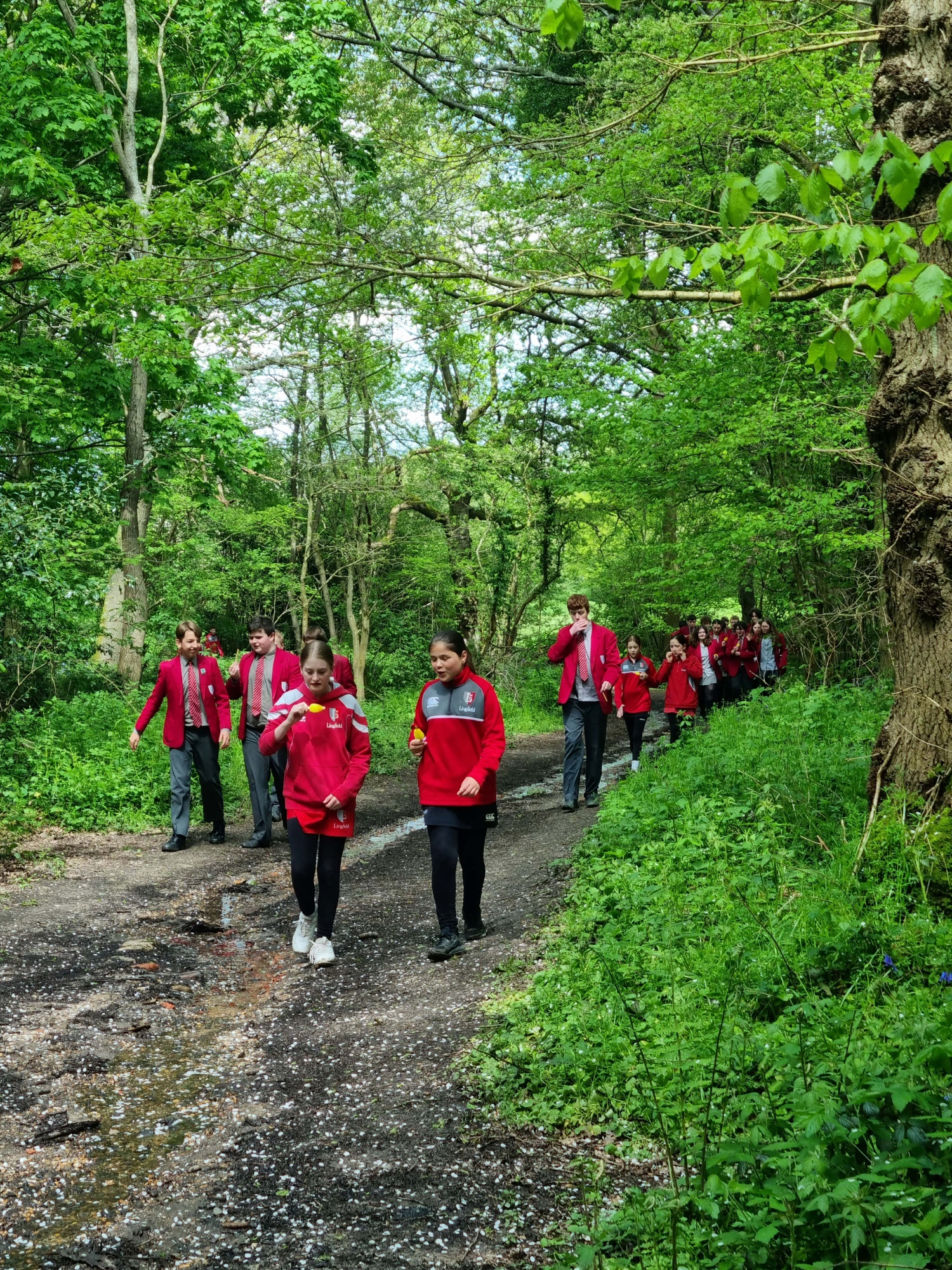 MHAW - Students enjoying countryside walk