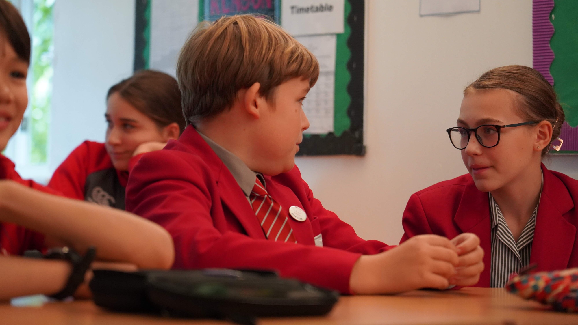 Two Students in the Italian Lesson