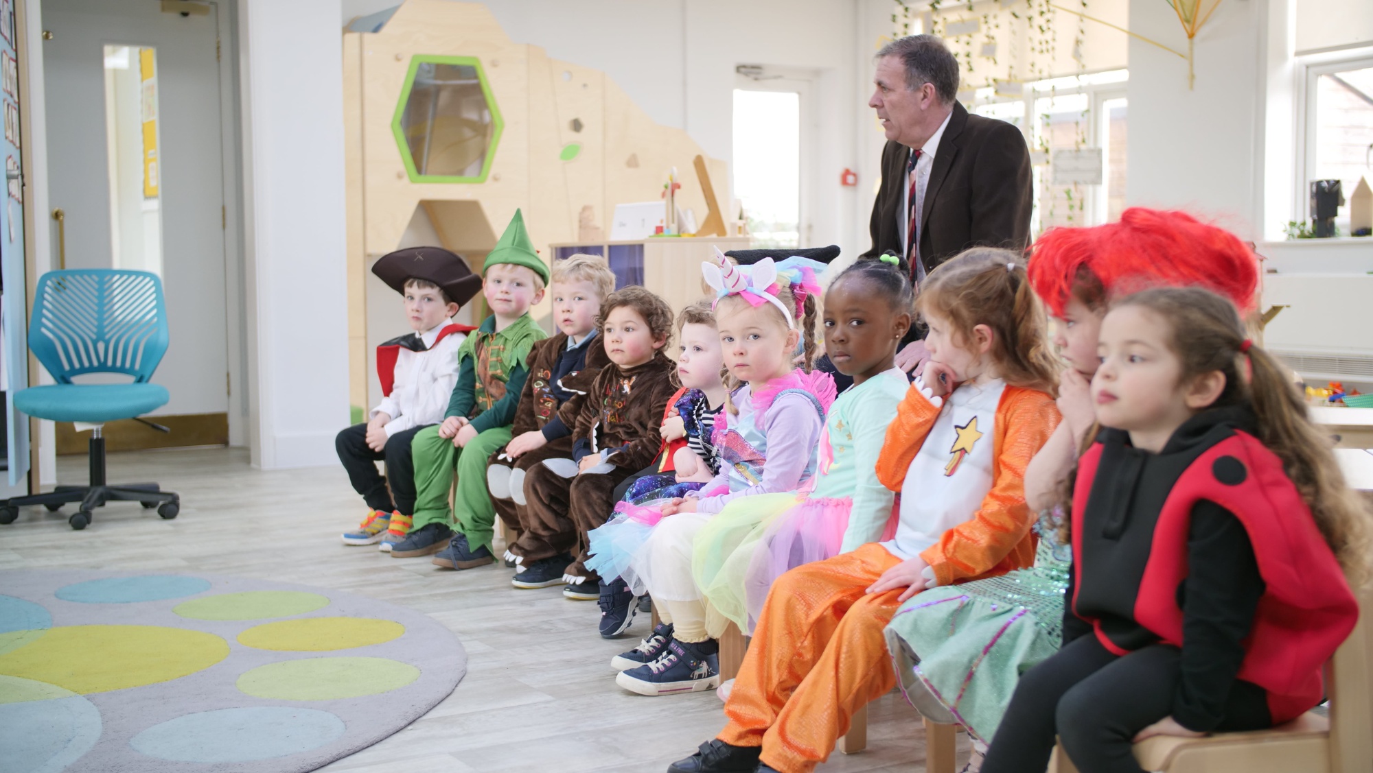 Nursery catwalk show of World Book Day costumes