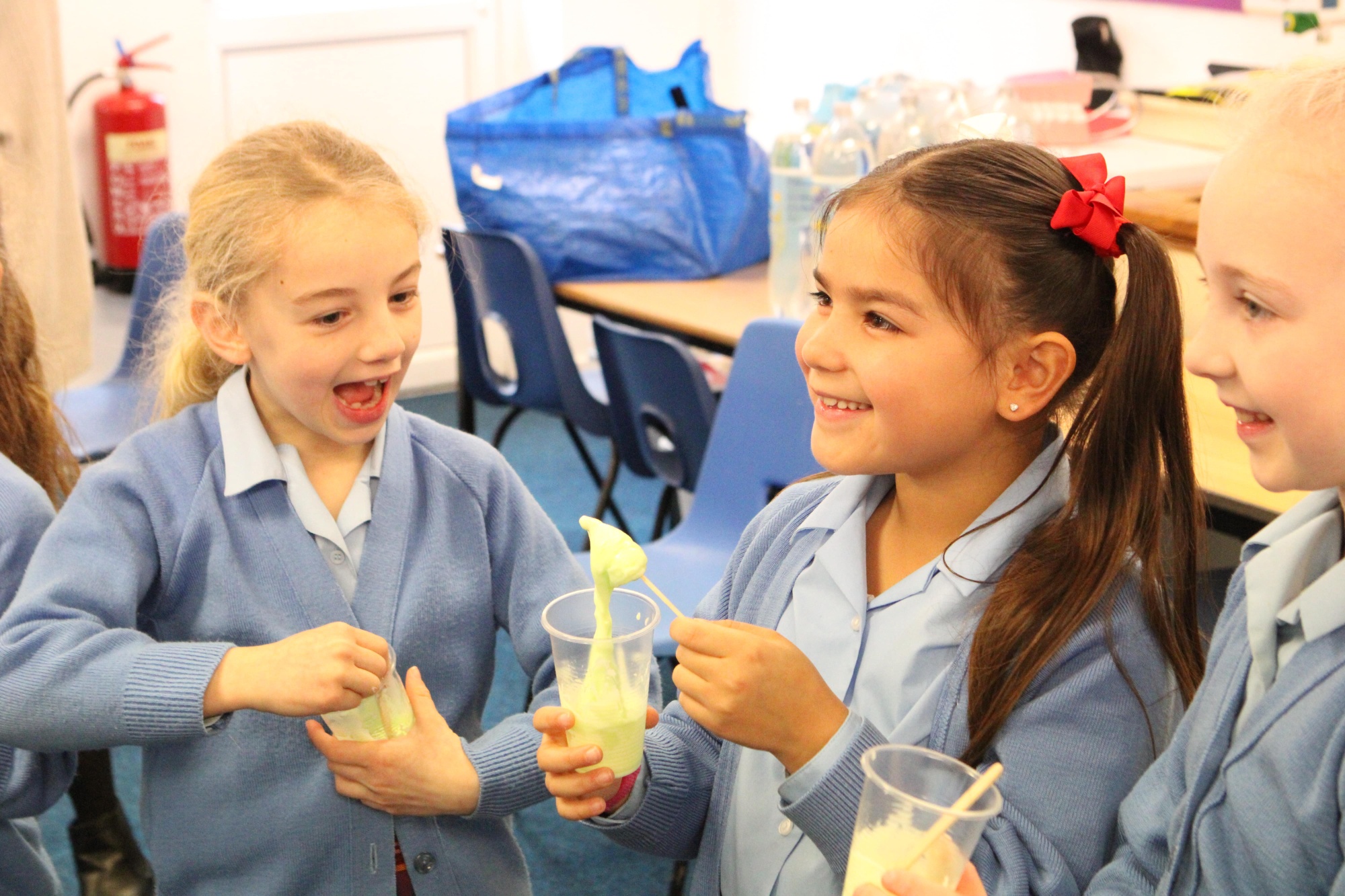 Lingfield Prep Students making Slime