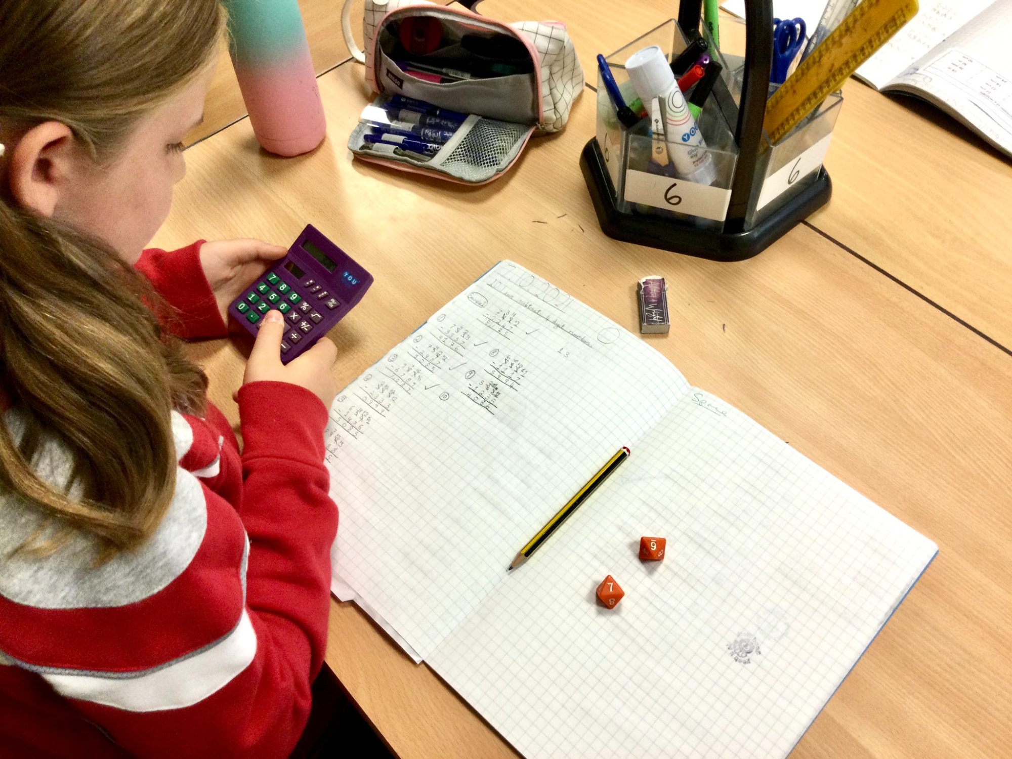 Lingfield prep school students doing mathematical equations