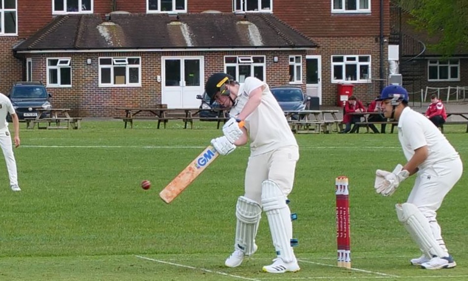 Charlie in bat for Lingfield College Summer 2023