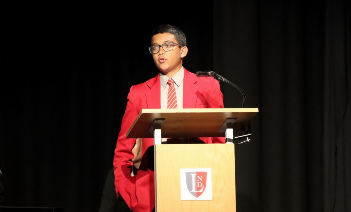 Lingfield Academic Scholar presenting at the Scholar's Symposium
