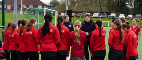 England International Rugby Player Zoe Harrison visits Lingfield